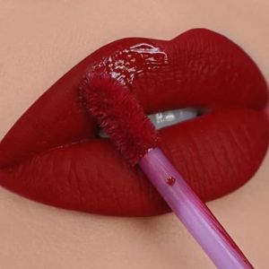 Batom 3 PçsSet À Prova D 'Água Matte Nude Lip Gloss Marrom Pigmento Vermelho Escuro Longa Duração Veludo Líquido Mulheres Maquiagem Esmalte 231207