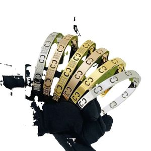 Pulseira de alta qualidade masculina e feminina pulseiras g designer design joias não desbotando hipoalergênicas