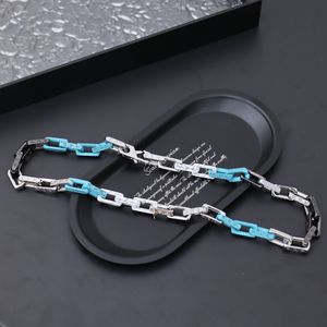 Necklace Bracelet designer bracelet designer jewelry Luxury Black Silver Blue Classic Monogram Chain for men and Women Chinese Top quality Gift goth Chic New2024