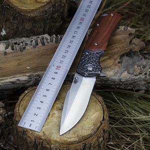 Robustes Camping-Klappmesser der Marke DA314 mit Holzgriff, Jagd-Überlebens-Taschenmesser, vielseitig einsetzbar, Outdoor-Klingen
