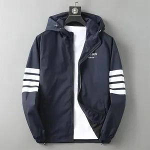 Designer men's jacket outdoor jacket spring and autumn sports windproof jacket hooded zipper casual men's windbreaker hooded jacket