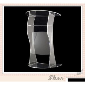 Kommersiella möbler Modern Church Podium Akryl Podiums Lecterns and Ppit Stands Stage Custom Perspex Podium8436103 Drop Delivery Ho DHMFA