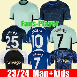 23 24HOME AWAY NKUNKU Soccer JerseyS COLLECTION MUDRYK GALLAGHER STERLING jersey 2023 2024 FOFANA Black Out football shirt CUCURELLA Mash Up kits kids CAICEDO kids