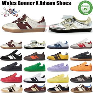 New Silver Wales Bonner Casual Shoes Pharrell Humanrace Fashion Designer Mens Womens Trainers Fox Brown Core Black Cream White Dark Brown Sneakers