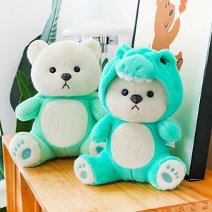 Nowa urocza transformacja w Lili Little Bear Plush Toy Dinosaur Doll Piano Pillow, aby wysłać Girlfriend Gifts Hurtowe UPS/DHL