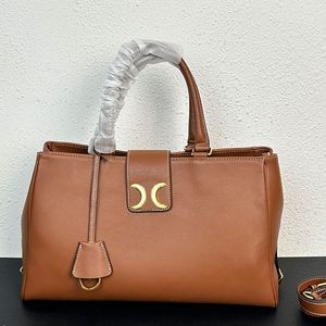 Large Tote Bag Designer Handbags Shopping Shoulder Bag Genuine Leather Solid Color Travel Purse Gold Hardware Letter Magnetic Buckle High Quality Removable Strap