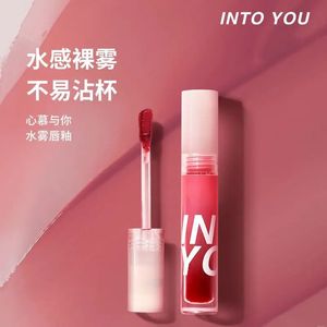 Lipstick INTO YOU Beauty Water Mist Lip Glaze Lasting Nonstick Cup Matte Mousse Natural Nude Color Sexy Lips Makeup Maquiagem 231207