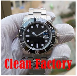 Clean Factory 116610LN mens Designer Watches top Sub Super VS Cal.3135 Automatic Movement Black Green Ceramic Bezle Black Dial Sapphire Luminous Waterproof watches