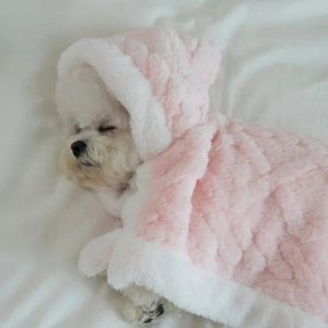 Dog Apparel Autumn Winter Home Cute Pet Cloak Dog Blanket Plush Dog Coat Clothes Cat Clothing Pet Clothing Teddy Clothing Dog Sweater 231206