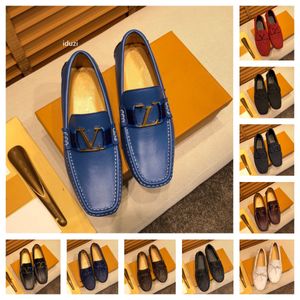 2023 SPRING SEEDE LEATHER MEN MENSALE SHADALE SHADES Luxury Designer Laffors Italian Heline Leather Driving Mocasins تنزلق على حذاء الرجال بالإضافة إلى حجم 38-46