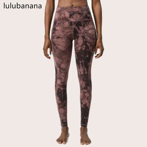 Lu Allinea Allinea Tie Pant Tye Leggings per pantaloni da allenamento Fitness in palestra Running Sport Lls pantaloni in vita alta pantaloni limone donna donna