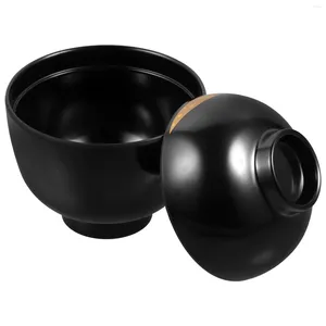 Dinnerware Sets Japanese Soup Container Lidded Bowl Covered Service Containers Kitchen Bowls Cup Multi-function Rice