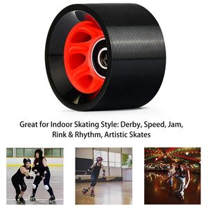 Skate Accessories 8Pack 95A 58Mmx39mm Indoor Quad Roller Skate Wheels PU Wear-Resistant Wheels Double-Row Roller Skates Accessories 231206