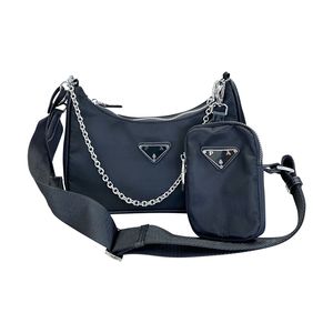 Re-Edition 2005 Designer Bag Luxury Re-Nylon Fashion Underarm Handbag Classic Hobo Shoulder Bag Classic Decoration Chain Cross Body Purse 3 Pieces Set Retro Handbags