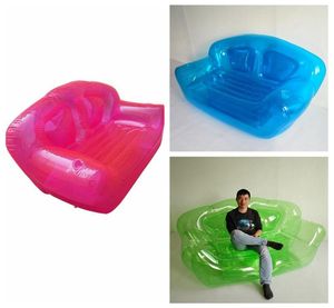 Home Outdoor Gonfiabile Trasparente Rosa Verde Blu Doppia Persona Divano ad aria Bubble Chair Summer Water Beach Party Blow Up Divani Lettino 8551852