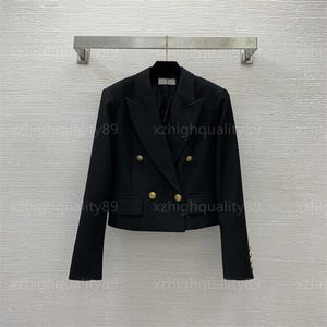 Damenmäntel, Designerjacke, Damenmäntel, modischer, luxuriöser schwarzer Mantel, Blazer, schmale Passform, Komfort, langärmeliges Oberteil, Anzugjacken, Damen-Designerkleidung