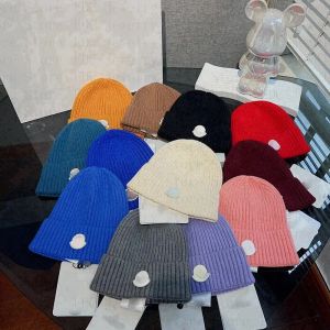 Fashion Designer Beanie Winter Knitted Hat MONCLR Mens Womens Cap Italian Trendy Warm Hat Men's Fashion Stretch Wool Casquette Hats for Men