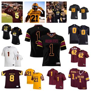 2023 Arizona State Sun Devils Football Jersey 55 Cade Briggs 7 Melquan Stovall 35 B.J. Green 41 Zach Bowers 52 Ian Shewell 45 Slater Zellers 1 Xavier Guillory 79 Fautanu