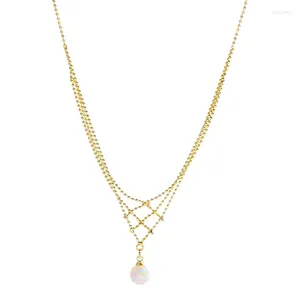 Pendant Necklaces Advanced Design Touching Fish Pearl Love Heart Mother's Day Ball Necklace Woman Girl Wedding Blessing Jewelry