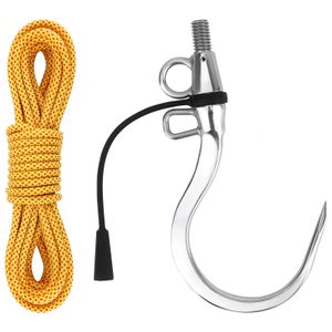 Accessori da pesca SANLIKE Amo per lancia da pesca a doppio foro con raffio per pesce in acciaio inossidabile 1/2 UNC per accessori per attrezzi da pesca in acqua dolce d'acqua salata 231207