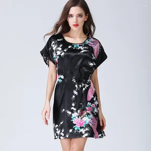 Casual Dresses Night Skirt Female Summer Korean Student Cute Dress Plus Size Home Service Feminine Women's Ice Silk Pajamas Can Be Worn