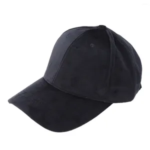 Boll Caps Kvinnor och män Solid Baseball Justerbar Casual Lustrously Outdoor Travel Trucker Hat (Black)