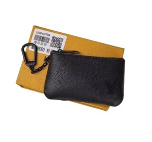 KEY POUCH M62650 POCHETTE CLES Designer Fashion Womens Mens Key Ring Credit Card Holder Coin Purse Luxury Mini Wallet Bag Charm Brown Canvas