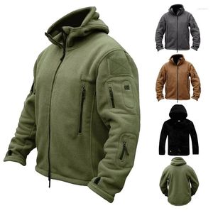 Hunting Jackets Men Winter Thermal Fleece Military Tactical Jacket Outdoors Sports Hoody Coat Hiking Combat Camping Army Soft Shell