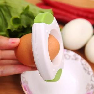 Äggverktyg Sessorer kokta Shell Topper Cutter Opener Eggs Kitchen Gadget Egg Peeler 231206