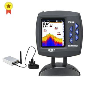 Fish Finder Lucky FF918 Wireless Remote Control Boat 300m980ft wireless operating range echo sounder 231206