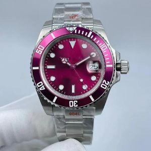 New Watch Classic Men's Automatic Mechanical Watch Size 40mm Sapphire Mirror rostfritt stål Vattentät sport Mekanisk klocka