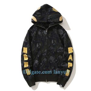 Mens Hoodies Camouflage design red yellow blue splicing fleece sweater Plus size zipper sweater Lovers Sweatshirts Designer Fashion Hoodie Jacket streetwear b52