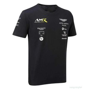 メンズTシャツを走っている衣類F1フォーミュラワンアストンマーティン3Dレーシングスーツファッションストリートトレンドシンプル202 PNIJ