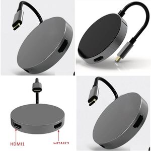 USB Hubs High Speed ​​C till HDTV/F1080PADDHDTV/F4K Adapter Hub för I Book Laptop TV Display Drop Delivery Computers Networking Computer A DHDIN