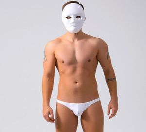 Men039s badkläder svart vita män badbribber bikini låg midja sexiga män simning stammar baddräkt gay baddräkt kort thong5877545