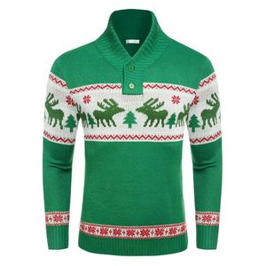 Ralph SWEATER MEN Świąteczny sweter Brzydkie dzianinowe swetry swobodne dzianiny z płatkiem śniegu 737