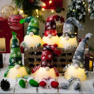 クリスマスの装飾gnome light lights with led lights santa claus mery cristma