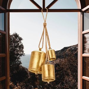 Christmas Decorations 3pcs Vintage Christmas Cow Bell Home Decor Christmas Harmony Brass Bells Pendant For Christmas Tree Decoration Hanging Ornaments 231207