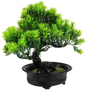 Kwiaty dekoracyjne sztuczne rośliny doniczkowe bonsai realistyczne dekoracje biurka fałszywe rośliny mini ozdoby