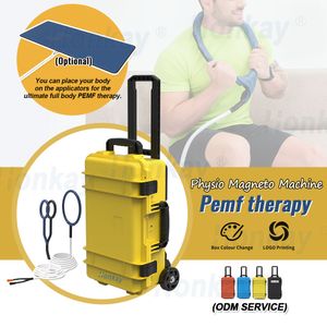 Hochleistungs-Pmst-Loop-Magnetfeldtherapie Pemf-Maschine Physiotherapie Ganzkörpermassagegerät zur Knochenheilung bei Sportverletzungen Schmerzlinderung mit PEMF-Matte optional