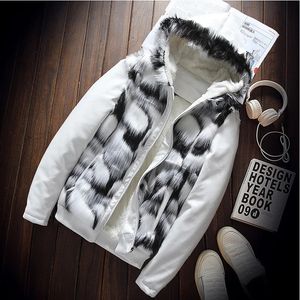 Men's Jackets 2023 Winter Warm Plus Fleece Faux Fur Casual Mens Hooded Jacket Thick Boutique Fashionable Male Slim Coats 231207