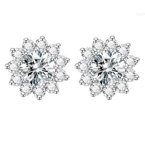 Myf 925 Joyas De Moda Plata Vvs Pendientes Moissanite Stud Women Quality Silver Fashion Jewelry Earrings