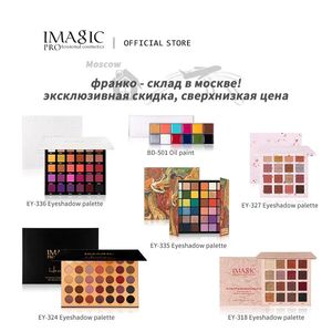 Lidschatten IMAGIC Lidschatten-Palette, mattes Make-up, Highlight-Blus, Schimmer, Perlglanz, wasserfester Lidschatten, Puder und Körperfarbe 231207