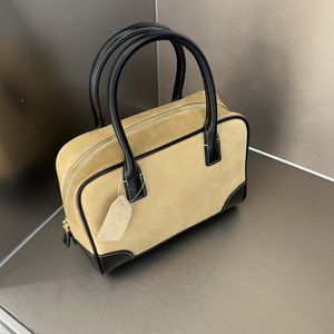 Женская сумка осень/зима, замшевая сумка в стиле ретро контрастного цвета, сумка на одно плечо, сумка через плечо с диагональю