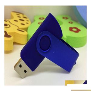 Diğer Sürücüler Depoları Promosyon Pendrive 64GB 128GB 256GB USB Flash Drive Hediye İyi U Disk Dönme Tarzı Bellek Çubuğu Dhkuz