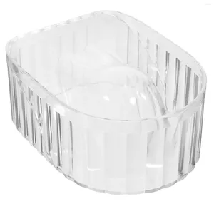 Unhas de gel manicure mão embeber tigela branca servindo bandeja polonês remover lavagem banheira de imersão