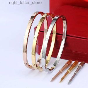 Chain Electropated 18k Titanium Steel Women's Luxury Armband Fo Women Valentine's Day Gift Men's Party Jewelry Fade Never Fade YQ231208