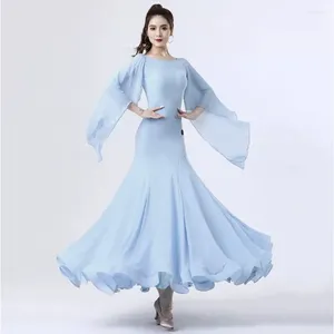 Stage Wear Women's Ballroom Dance Dress Elegant Lace Party Modern Costumes Big Swing Waltz Performance Clothes