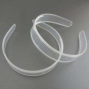 Stirnbänder, 10 Stück, 25 cm, durchsichtiger Kunststoff mit Zähnen, schlichte transparente Haarbänder für DIY-Frauen-Haar-Accessoires, rohe Reifen 231207