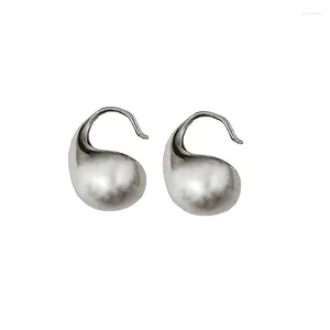 Orecchini pendenti S925 Sterling Silver Bean Design in stile coreano Gancio per l'orecchio sensoriale Temperamento superficiale avanzato Fantastico